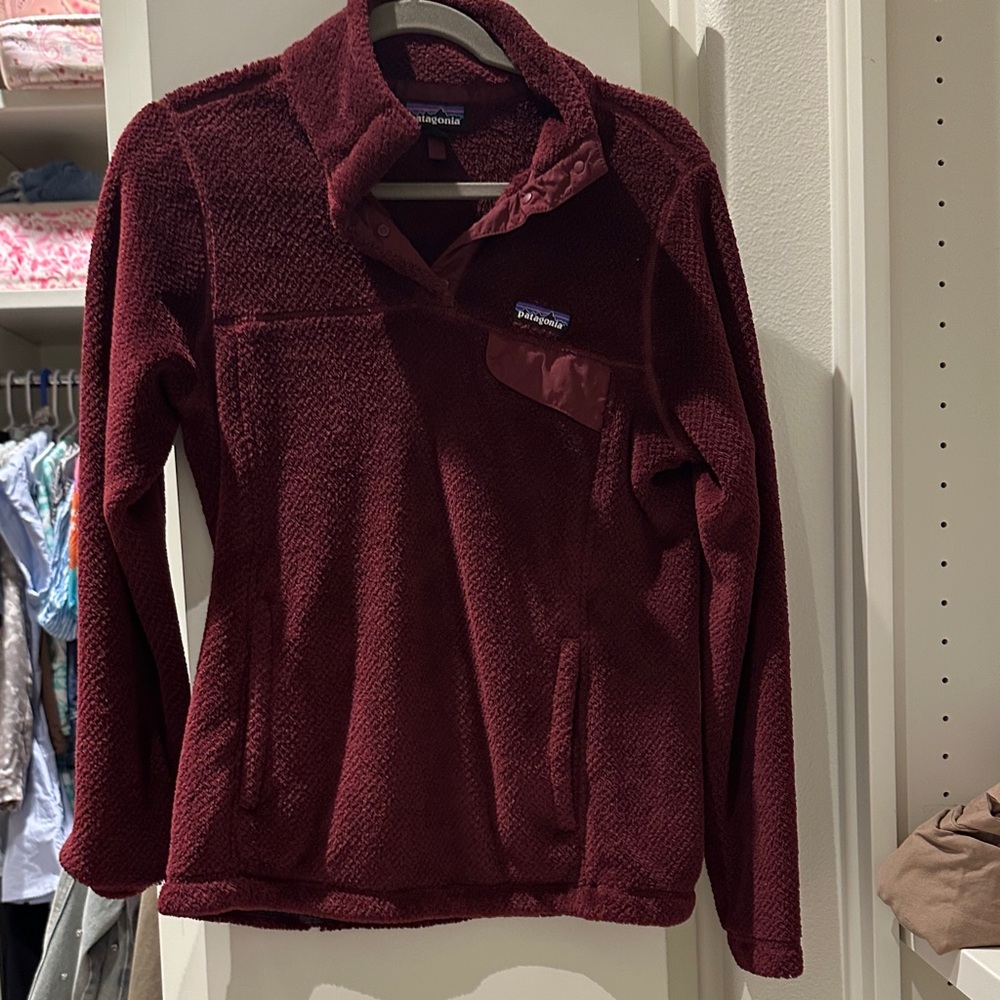 Patagonia Women's Deep Red Cowl Sweater